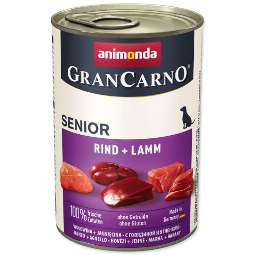 Konzerva Gran Carno Senior govedina + jagnjetina 400 g