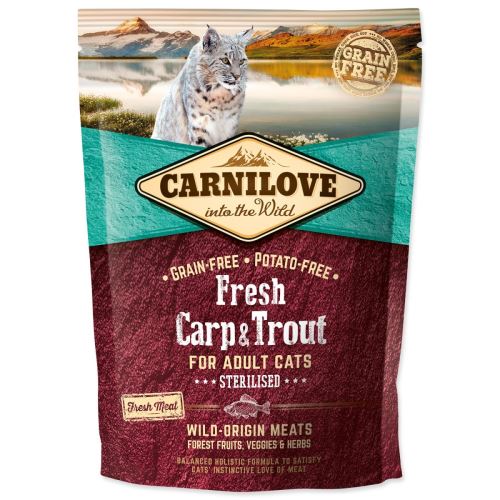 CARNILOVE Fresh Carp & Trout Sterilizirano za odrasle mačke 400 g