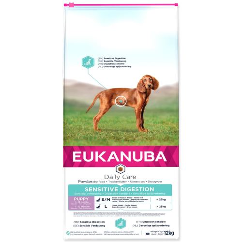 Hrana EUKANUBA Daily Care Puppy Sensitive Digestion 12kg
