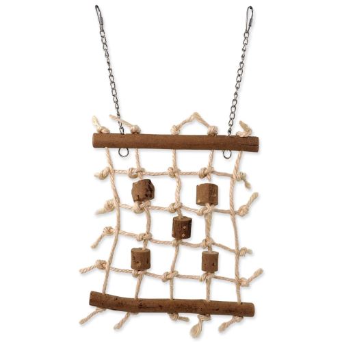 EPIC PET lesena viseča igrača - plezalna vrvna stena 23 cm