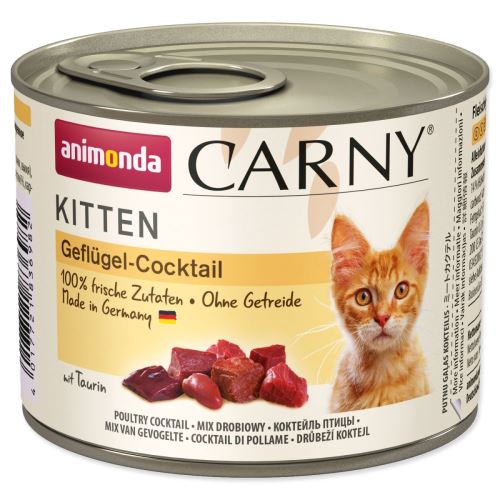 Carny Kitten perutninska mešanica v konzervi 200 g