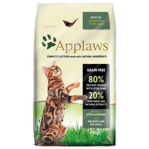 Applaws Dry Cat piščanec z jagnjetino 400g