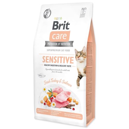 BRIT Care Cat Grain-Free Sensitive Zdrava prebava in nežen okus 7 kg