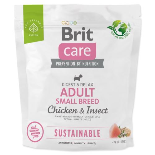Brit Care Dog Sustainable Adult Small Breed Chicken & Insect 1kg