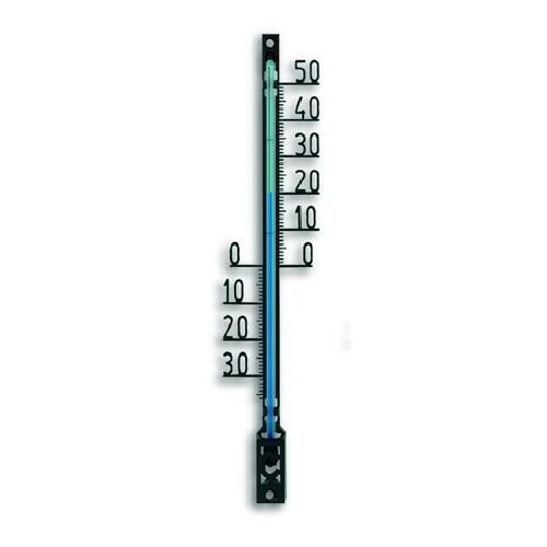 Zunanji termometer 16 cm, plastičen, črn