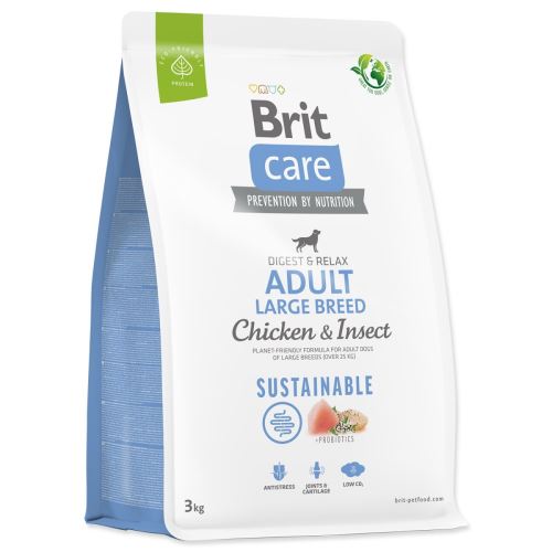 Brit Care Dog Sustainable Adult Large Breed Chicken & Insect 3kg