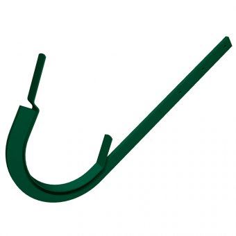 PREFA aluminijasti kavelj za korito, ojačan, Ø 150 mm, mahovnato zelene barve, RAL 6005