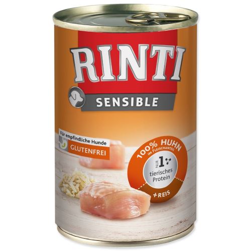 RINTI Sensible piščanec + riž v pločevinki 400 g