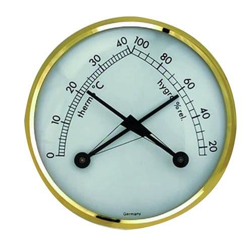 Termometer in higrometer 2v1 7cm kovinski