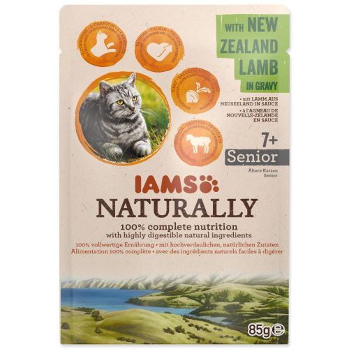IAMS Naturally Senior jagnjetina v omaki 85 g