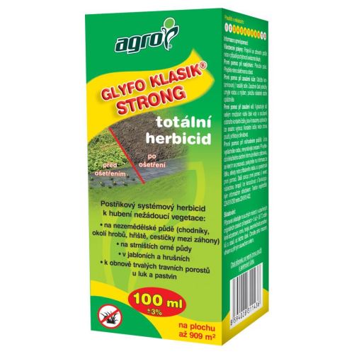 AGRO GLYFO Classic Strong totalni herbicid 100ml