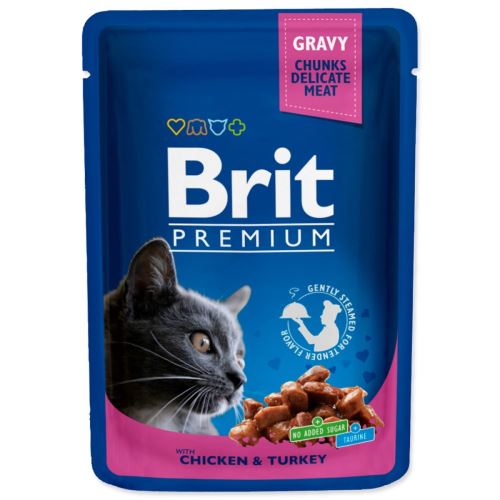 BRIT Premium Cat piščanec in puran 100 g