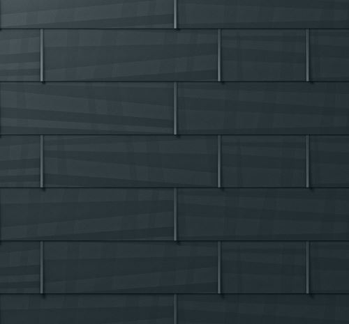 PREFA strešna/fasadna plošča fx.12, 700 x 420 mm majhna gladka, črna P10 / paket 8,24 m2
