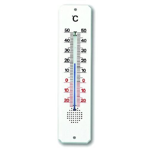 Notranji/notranji termometer 20 cm, plastičen, bel
