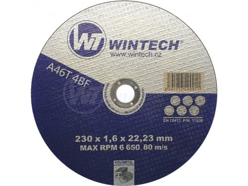 Rezalni kolut WT WINTECH® Extra 230x1,6x22,2 za kovino / pakiranje 1 kos
