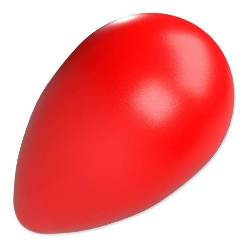 Igrača DOG FANTASY Eggy žoga v obliki jajca rdeča 16 x 26 cm