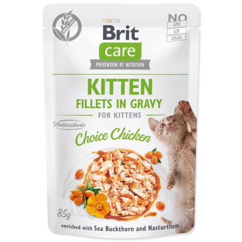 BRIT Care Cat Kitten Fileti v omaki Choice Chicken 85 g