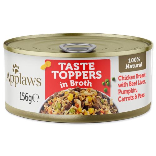 Applaws Dog piščanec, govedina in jetra v pločevinki z zelenjavo 156g