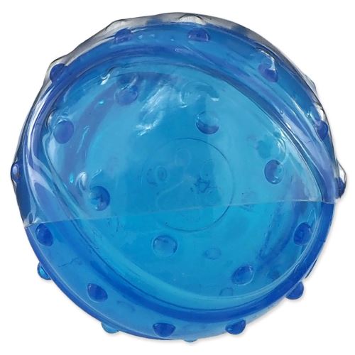 Igrača DOG FANTASY STRONG žoga z vonjem po slanini modra 8 cm