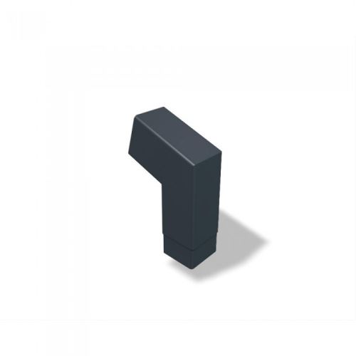 PREFA aluminijasto kvadratno koleno 72° kratko 80 x 80 mm, antracit P10 RAL 7016