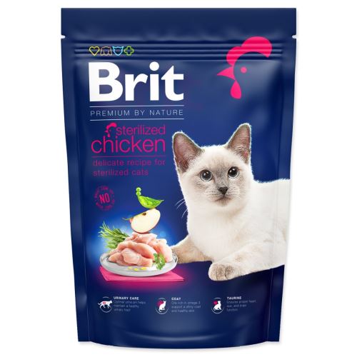 BRIT Premium by Nature Cat Steriliziran piščanec 800 g