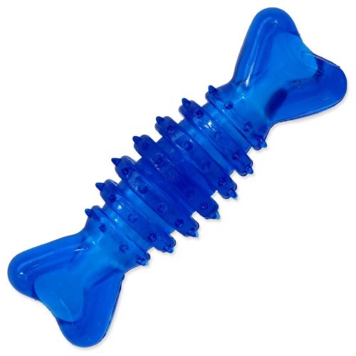 Igrača DOG FANTASY gumijasta kost modra 12 cm 1 kos