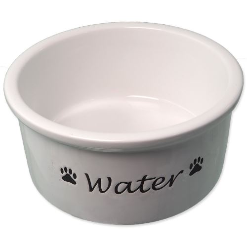 DOG FANTASY keramična posoda bela Voda 15 x 7 cm 600 ml