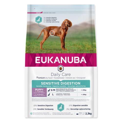 Hrana EUKANUBA Daily Care Puppy Sensitive Digestion 2,3kg