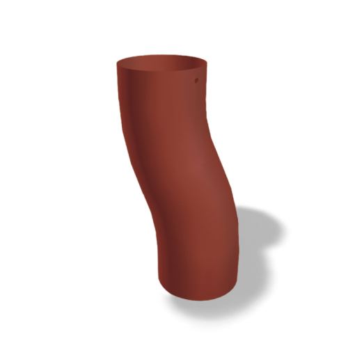 PREFA aluminijasto koleno za podstavek Ø 100 mm, temno rdeča RAL 3009