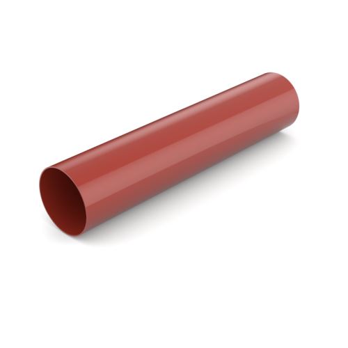 BRYZA Plastični odtok brez vratu Ø 110 mm, dolžina 3M, rdeča RAL 3011