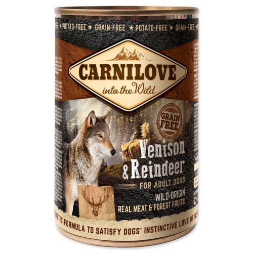 Hrana v konzervi CARNILOVE Dog Wild Meat Venison & Reindeer 400 g