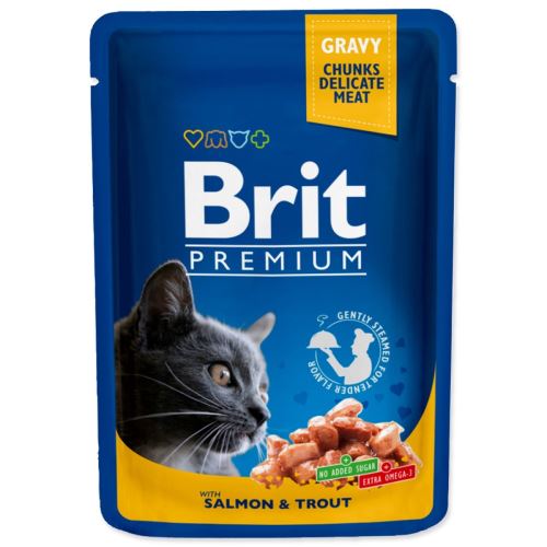 BRIT Premium Cat losos in postrv 100 g