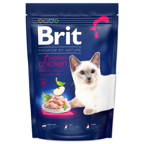 BRIT Premium by Nature Cat Steriliziran piščanec 1,5 kg