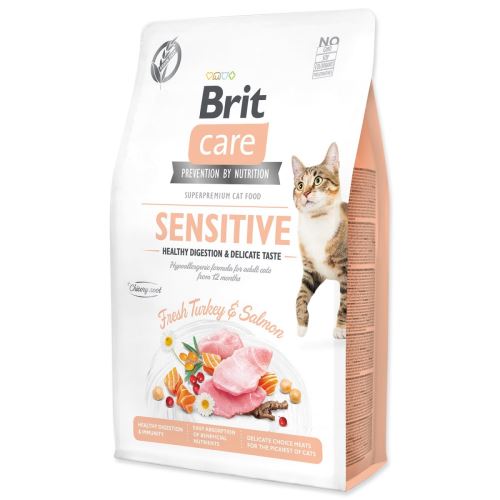 BRIT Care Cat Grain-Free Sensitive Zdrava prebava in nežen okus 2 kg
