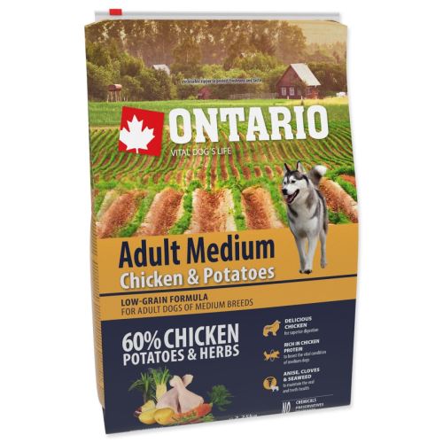 Dog Adult Medium piščanec s krompirjem in zelišči 2,25 kg