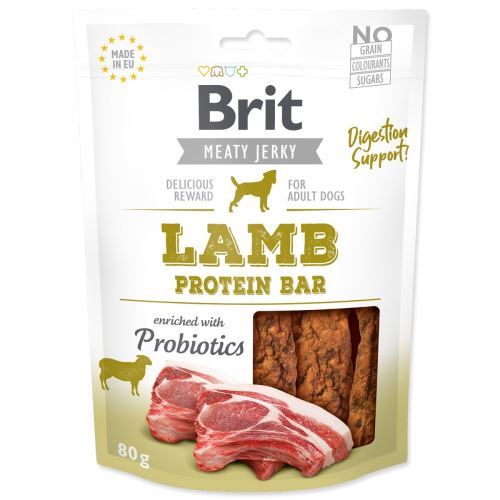 Brit Jerky beljakovinska ploščica Lamb 80g