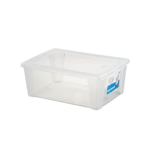 Plastična škatla za shranjevanje s prozornim pokrovom SCATOLA 10L, 36,5x25,5x14cm