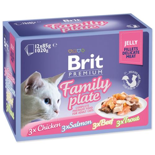 BRIT Premium Cat Delicate Fillets in Jelly Family Plate 1020 g