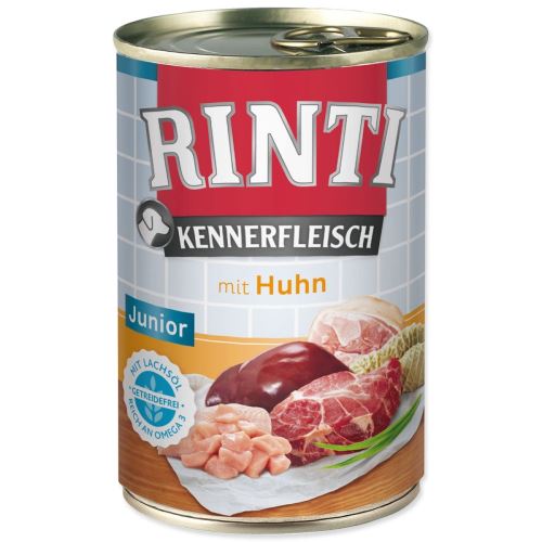 Konzervirana hrana RINTI Kennerfleisch Junior piščanec 400 g