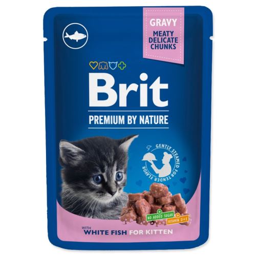 BRIT Premium kosi z belo ribo v omaki za mačke 100 g