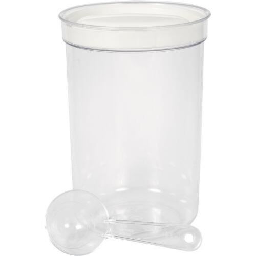 Okrogel kozarec 1,7 l + plastična merilna skodelica