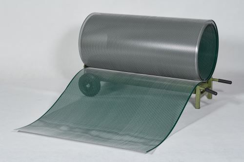 PREFA perforirana aluminijasta pločevina v zvitku 0,70 x 1000 mm, svetlo siva/mohasto zelena