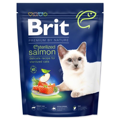 BRIT Premium by Nature Cat Steriliziran losos 300 g