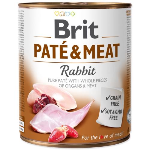 BRIT Paté in meso zajca 800 g
