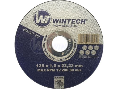 Rezalni kolut WT WINTECH® Extra 125x1,0x22,2 za kovino / pakiranje 1 kos