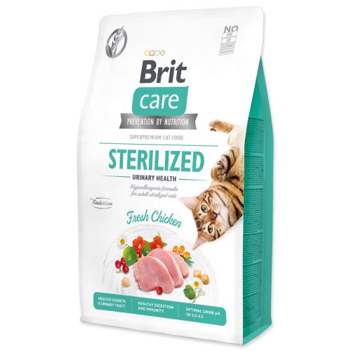 BRIT Care Cat brez žit, steriliziran, za zdravje sečil 2 kg