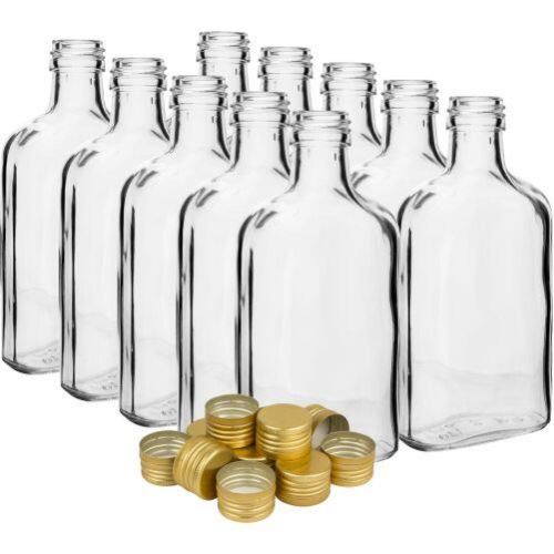 Steklenica z baklo 200ml steklo s pokrovčkom (10 kosov)