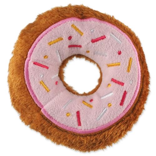 Igrača DOG FANTASY donut roza 12,5cm 1 kos