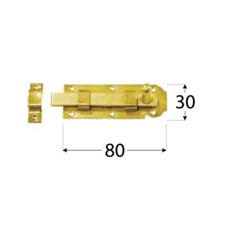 Enojni vtič W 80 DMX 80x30x 3mm pocinkan / pakiranje 1 kos