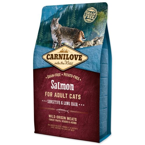 Carnilove Adult Cats Sensitive & Long Hair Salmon 2kg